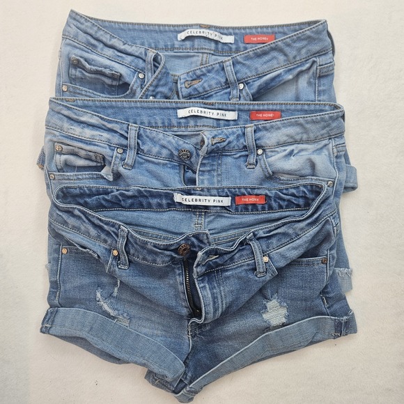 Celebrity Pink Pants - Celebrity Pink The Honey Women's Cuffed Medium Jean Short Shorts Women's Sz 5/27
